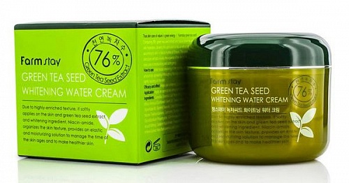 Крем для лица с семенами зеленого чая Farm Stay Green Tea Seed Whitening Water Cream