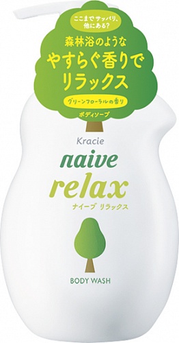Мыло для тела жидкое с расслабляющим ароматом зелени и цветов Kracie Naive