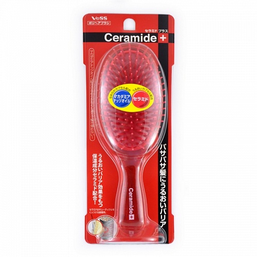 Щетка массажная (круглая) для увлажнения и смягчения волос с церамидами VeSS Ceramide Brush