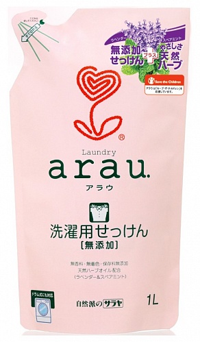 Жидкость для стирки натуральное для стирки детского белья, сменная упаковка Saraya Arau Laundry Soap