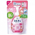 Увлажняющее мыло-пенка для тела, с маслом ши и скваланом, с ароматом пиона и розы, мягкая упак Gyunyu Sekken (Cow) Milky Foam Floral Soap