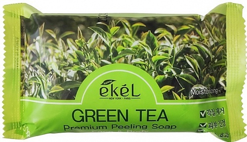Косметическое мыло с экстрактом зеленого чая Ekel Peeling Soap Green Tea