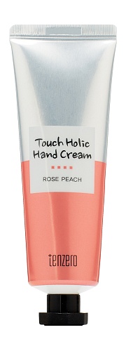 Крем для рук с персиком и розой, Tenzero Touch Holic Hand Cream Rose Peach