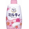 Мыло для тела молочное с аминокислотами шелка и ароматом цветов Gyunyu Sekken Kyoshin Milky Body Soap