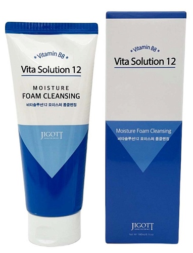 Очищающая увлажняющая пенка для умывания Jigott Vita Solution 12 Moisture Foam Cleansing