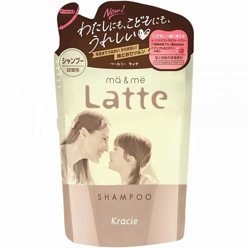 Бессульфатный увлажняющий шампунь с молочными протеинами для мамы и ребенка Kracie Ma &amp; Me Latte
