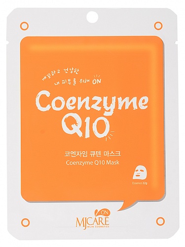 Маска тканевая для лица с коэнзимом Mijin Coenzyme Q10 mask pack