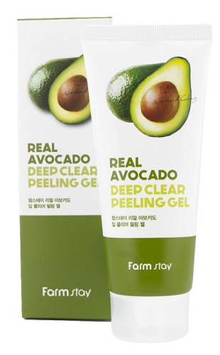 Пилинг-скатка для лица Farm Stay Real Avocado Deep Clear Peeling Gel