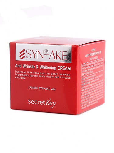 Крем для лица с пептидом змеин. яда Secret Key SYN-AKE Anti Wrinkle &amp; Whitening Cream, 50 г