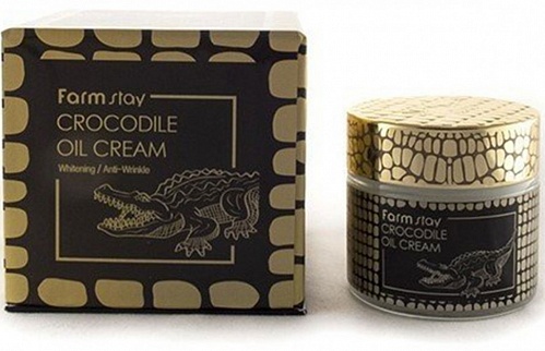 Крем для лица питательный  с жиром крокодила Farm Stay Crocodile Oil Cream