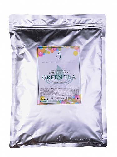 Маска альгинатная с экстрактом зеленого чая успокаивающая (пакет) Anskin Original  Grean Tea Modeling