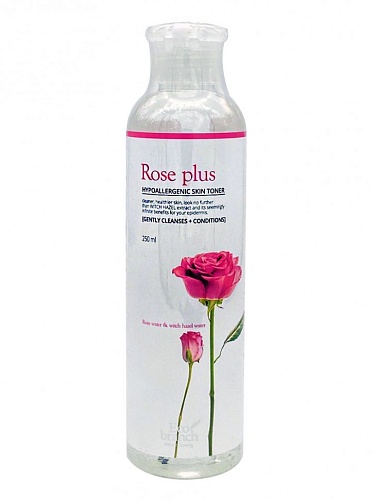 Тонер для лица с экстрактом розы Eco Branch Hypoallergenic Skin Toner Rose Рlus