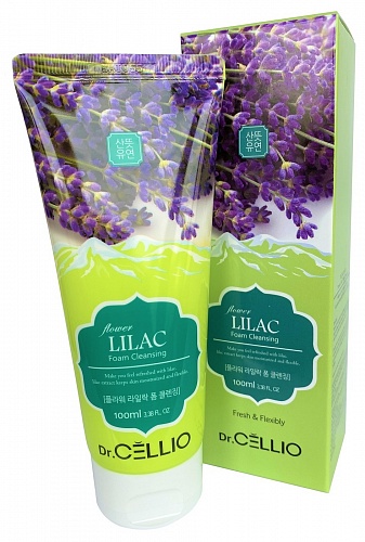 Пенка с экстрактом сирени Dr. CELLIO Flower Lilac Foam Cleansing