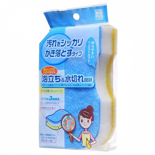 Губка для чистки ванн Kokubo жесткая Воздушная Aero Sponge Kokubo