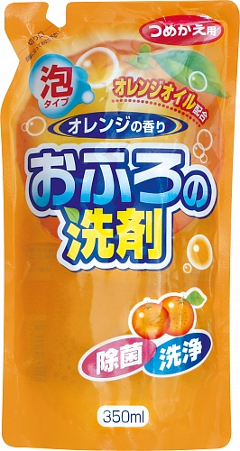 Средство для ванны чистящее пенящееся  Апельсин, сменная упаковка Rocket Soap