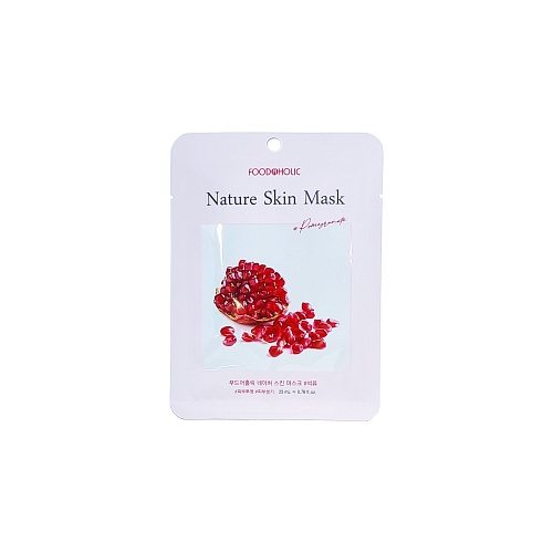 Тканевая маска с экстрактом граната FoodaHolic Nature Skin Mask Pomegranate