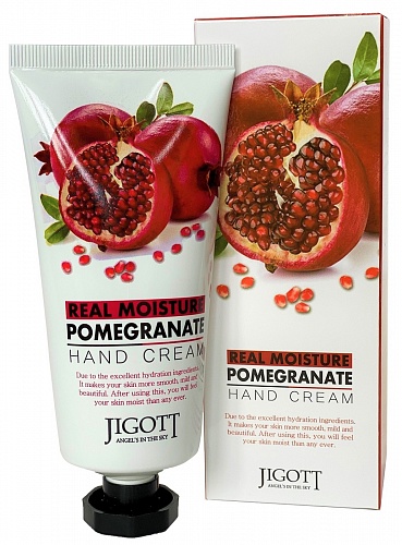 Увлажняющий крем для рук с экстрактом граната Jigott Real Moisture Pomegranate Hand Cream