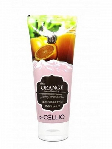 Пенка для умывания с экстрактом апельсина Dr. CELLIO Fruit Orange Foam Cleansing
