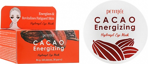 Тонизирующие гидрогелевые патчи с какао Petitfee Cacao Energizing
