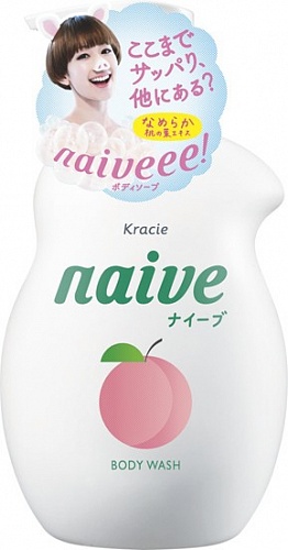 Мыло для тела жидкое с экстрактом листьев персикового дерева Kracie Naive
