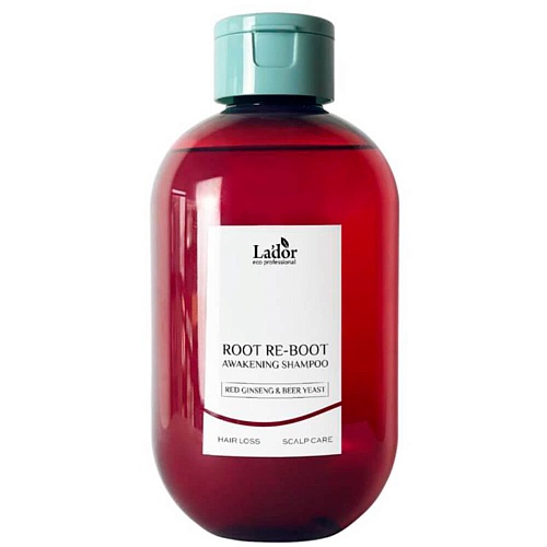 Шампунь с женьшенем для роста волос La&#039;dor Root Re-Boot Awakening Shampoo Red Ginseng &amp; Beer Yeast