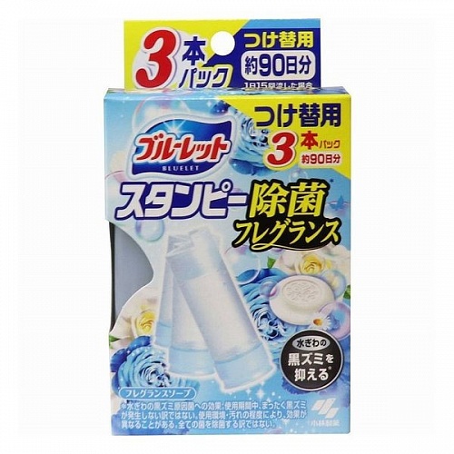 Дезодорирующий очиститель-цветок для туалетов, с ароматом мыла и свежести Kobayashi Bluelet Stampy Soap