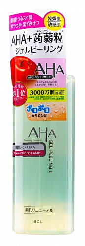Гель-скатка для лица очищающая с фруктовыми кислотами BCL AHA Sensitive