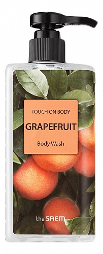 Гель для душа с ароматом грейфрута The Saem Touch On Body Grapefruit Body Wash