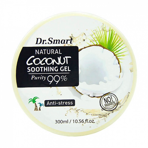 Гель для лица и тела с кокосом  Антистресс Sense of Care Dr.Smart Natural Coconut Soothing Gel 99%
