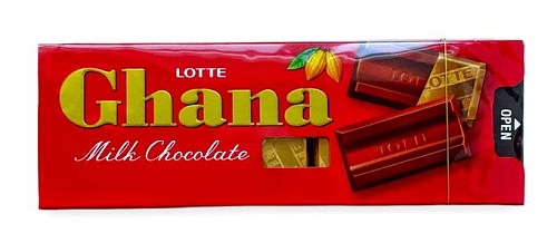 Шоколад ГАНА молочный 10шт Lotte