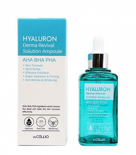 Сыворотка для лица с гиалуроновой кислотой Dr. CELLIO Hyaluron Derma Revival Solution Ampoule