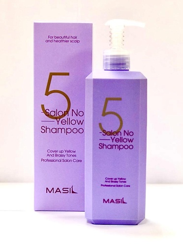 Шампунь тонирующий для осветленных волос Masil 5 Salon No Yellow Shampoo