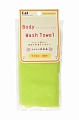 Мочалка для тела  Kai Body Wash Towel жесткая, салатовая, 30×100 см Kai 0