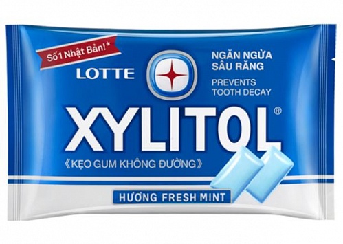 Жевательная резинка, со вкусом свежей мяты Lotte Xylitol Fresh Mint