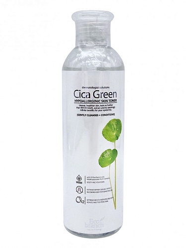 Тонер для лица с экстрактом центеллы Eco Branch Hypoallergenic Skin Toner Cica Green