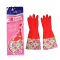 Резиновые перчатки с тканевой подкладкой (всесезонные для уличных работ) Clean Wrap