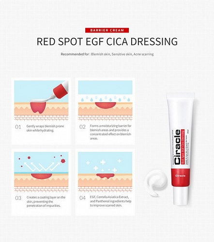 Точечное средство от воспалений Ciracle Red Spot EGF Cica Dressing