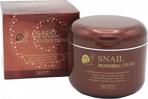 Мультифункциональный крем для лица Jigott Snail Reparing cream