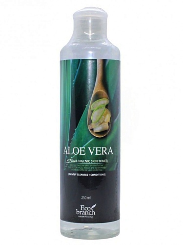 Тоник для лица с экстрактом алоэ Eco Branch Aloe Vera hypoallergenic skin toner