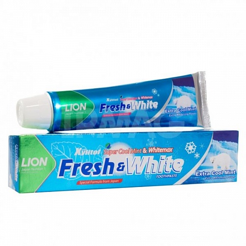 Паста зубная отбеливающая супер прохладная мята Lion Thailand Fresh &amp; White