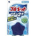 Таблетка для бачка унитаза очищающая с ароматом мяты Kobayashi Bluelet Dobon Double Blue Mint