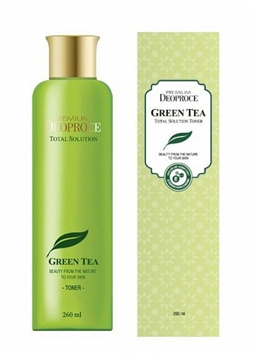 Тонер на основе зеленого чая Deoproce GREENTEA TOTAL SOLUTION TONER