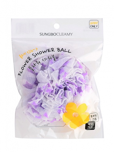 Мочалка для душа Sung Bo Cleamy CLEAN&amp;BEAUTY Flower shower ball