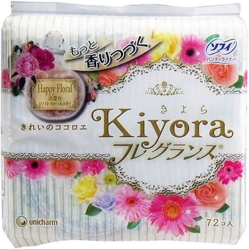 Ежедневные женские гигиеническ цветочный аромат UNICHARM SOFY 72 Kiyora &amp;quot;Happy Floral&amp;quot;