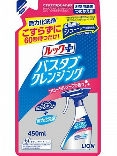 256434_LION Чистящее средство для ванной &amp;quot;LOOK&amp;quot; с  ароматом цветочного мыла, зап.блок, 450мл