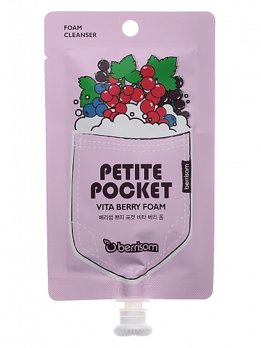 Очищающая пенка для умывания Berrisom Petite Pocket vita berry foam